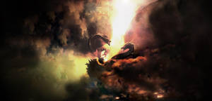 Hd Beast Battle Godzilla King Of The Monsters Wallpaper