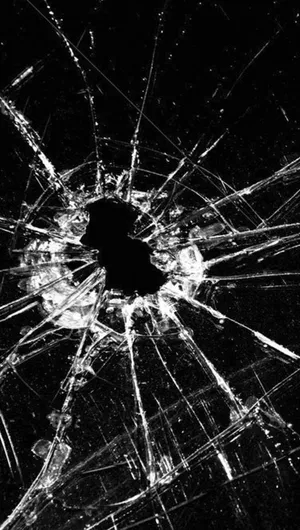 Hd Black Broken Screen Wallpaper