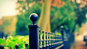 Hd Black Fence Photography Wallpaper