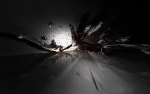 Hd Black Shattered Glass Wallpaper