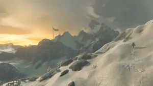 Hd Breath Of The Wild Snow Mountain Wallpaper
