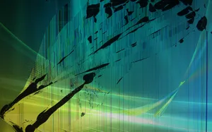 Hd Broken Screen And Ink Marks Wallpaper