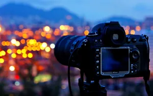 Hd Camera With Bokeh City Lights Wallpaper