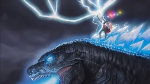 Hd Captain America On Godzilla Wallpaper