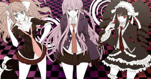 Hd Celestia, Kirigiri And Chiaki Of Danganronpa Wallpaper