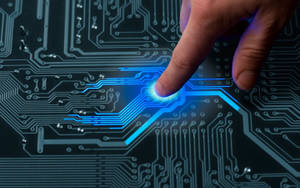 Hd Engineering Touching Circuit Board Wallpaper