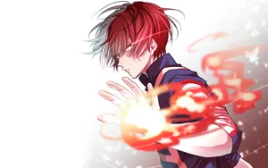 Hd Fire Ability Of Todoroki Wallpaper