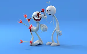 Hd Funny 3d Stick Man Wallpaper