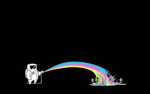 Hd Funny Cartoon Astronaut Wallpaper