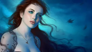 Hd Girl Fantasy Art Wallpaper