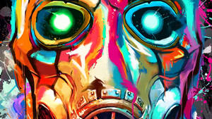 Hd Graffiti Psycho Mask In Borderlands Wallpaper