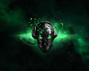 Hd Green Aesthetic Alienware Fan Art Wallpaper