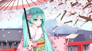 Hd Hatsune Miku Sakura Tree Wallpaper