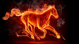 Hd Horse God Of Fire Wallpaper