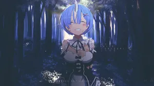 Hd Injured Rem In Re Zero Wallpaper