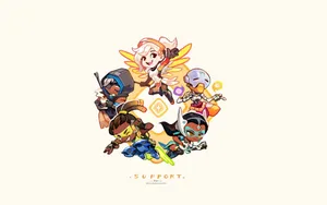Hd Overwatch Heroes Young Version Wallpaper