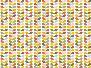 Hd Pattern Multi-colored Leaves Wallpaper
