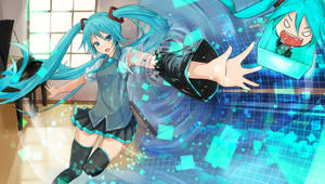 Hd School Girl Hatsune Miku Wallpaper