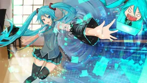 Hd School Girl Hatsune Miku Wallpaper