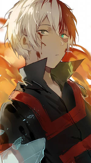 Hd Shouto Todoroki Fan Art Wallpaper