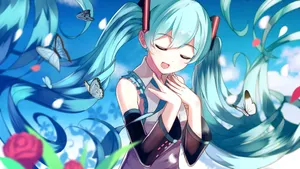Hd Singing Hatsune Miku Wallpaper