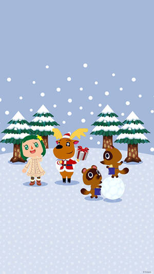 Hd Snow Animal Crossing Wallpaper