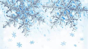 Hd Snowflakes In Winter Wallpaper