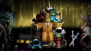 Hd Tie And Suit Avatar In Roblox Wallpaper