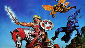 He-man And The Masters Of The Universe With Stridor Wallpaper