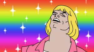 He-man Sings Rainbow Meme Wallpaper