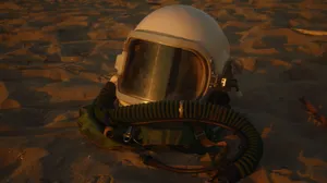 Headgear Of Astronaut In Space Wallpaper