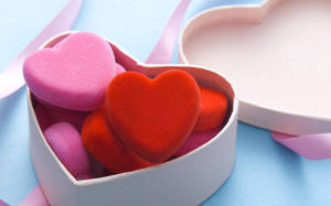 Heart Cookies In A Box Wallpaper