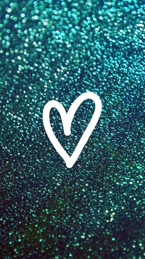 Heart Doodle Abstract Digital Art Iphone Wallpaper