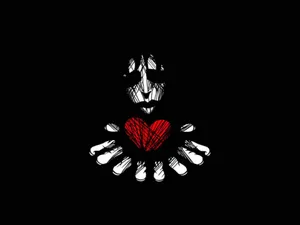 Heart Offering Emo Wallpaper