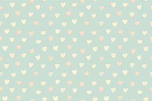 Heart Pattern Pastel Aesthetic Tumblr Laptop Wallpaper