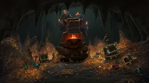 Hearthstone Catacombs Treasures 2560 X 1440 Wallpaper