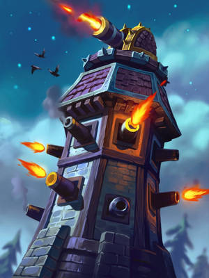 Hearthstone Phone Blackhowl Gunspire Shooting Fire Wallpaper