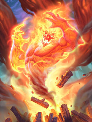 Hearthstone Phone Bonfire Elemental Wallpaper