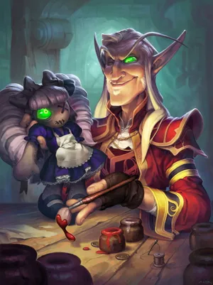 Hearthstone Phone Dollmaster Dorian Wallpaper