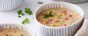 Hearty Vegan Chowder Soup Wallpaper