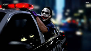 Heath Ledger As Joker In The Dark Knight Movie Wallpaper