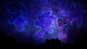 Hedgehogs In The Stars Wallpaper