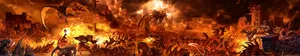 Hell With Demon Wallpaper