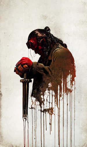 Hellboy Sombre Reflection Wallpaper