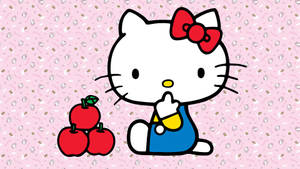 Hello Kitty And Apples Wallpaper