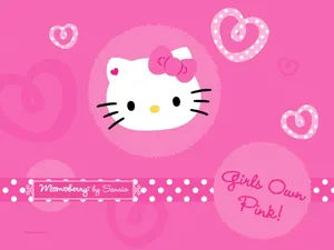Hello Kitty Girls Own Pink Wallpaper