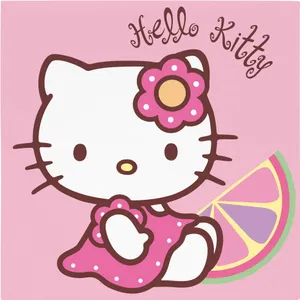 Hello Kitty In Pink Dress Wallpaper