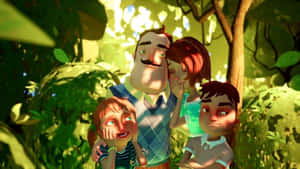 Hello Neighbor Family Wallpaper