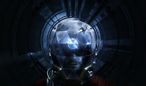 Helmet In Space Prey Wallpaper
