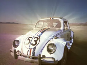 Herbie Fully Loaded Glowing In The Desert Wallpaper